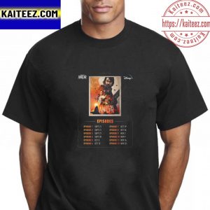 Disney+ Star Wars Original Series Andor Schedule Vintage T-Shirt