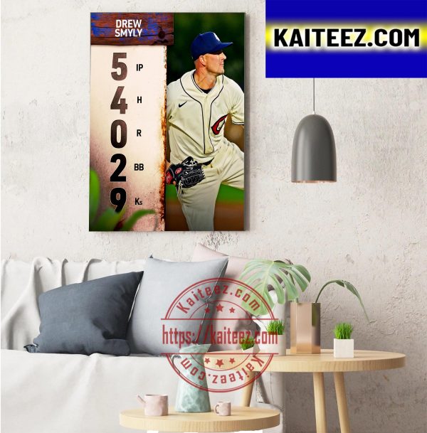 Drew Smyly In MLB At Field Of Dreams Art Decor Poster Canvas
