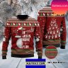 Cat Cocaine Snow Sweatshirt Knitted  Christmas Ugly Sweater