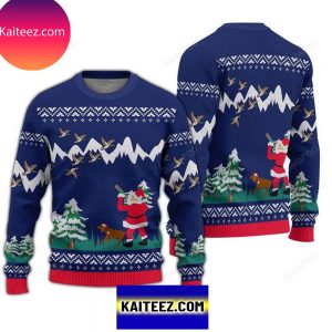 Duck Hunter Santa Christmas Ugly Sweater