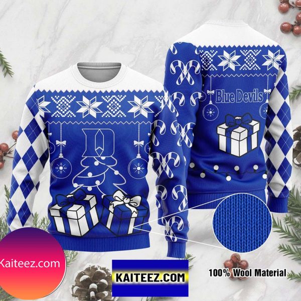 Duke Blue Devils Funny Christmas Holiday Xmas Party Ugly Sweater