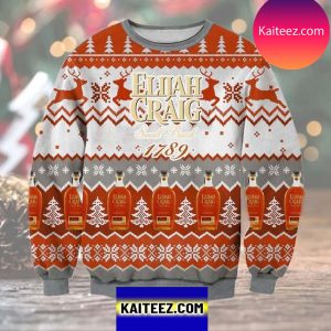 Elijah Craig Small Batch 1789 3D Christmas Ugly Sweater