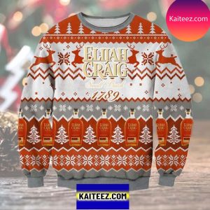 Elijah Craig Small Batch 1789 3D Christmas Ugly Sweater