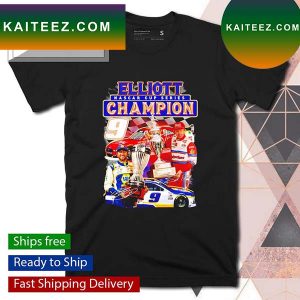 Elliott Nascar Cup Series Champion signatures T-shirt