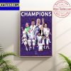 England Are WEURO 2022 Champions Wall Decor Poster Canvas