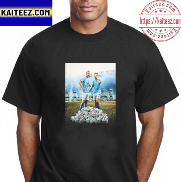 Erling Haaland vs Kevin De Bruyne Is Goal Of Premier League Gifts T-Shirt