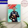 F1 Oracle Red Bull Racing Max Verstappen Winner Hungarian GP Wall Decor Poster Canvas