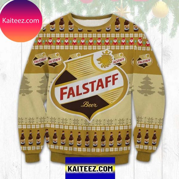 Falstaff Brewing Corporation 3D Christmas Ugly Sweater