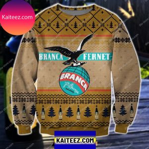 Fernet-branca Beer Knitting Pattern Christmas Ugly  Sweater