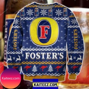 Foster’s Beer Knitting Pattern 3d Print  Christmas Ugly Sweater