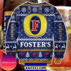 Foster’s Beer Knitting Pattern 3d Print Christmas Ugly Sweater