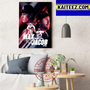 Fried Max Jacob Degrom In MLB Atlanta Braves Decor Poster Canvas