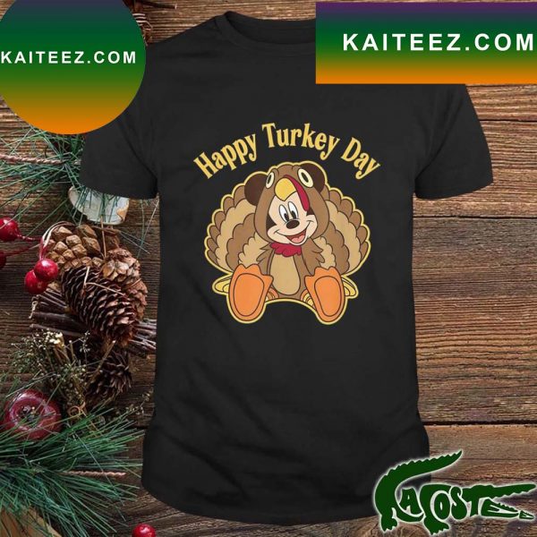 Friends Thanksgiving Disney Mickey And Friends Thanksgiving Mickey Turkey T-Shirt