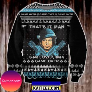 Game Over, Man 3d Print Christmas Ugly Sweater