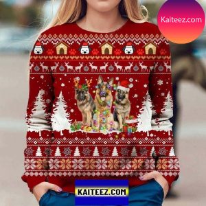 German Shepherd Dog Christmas Ugly Sweater