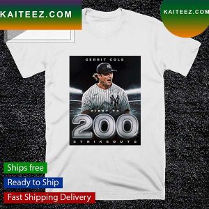 Gerrit Cole first to 200 strikeouts T-shirt