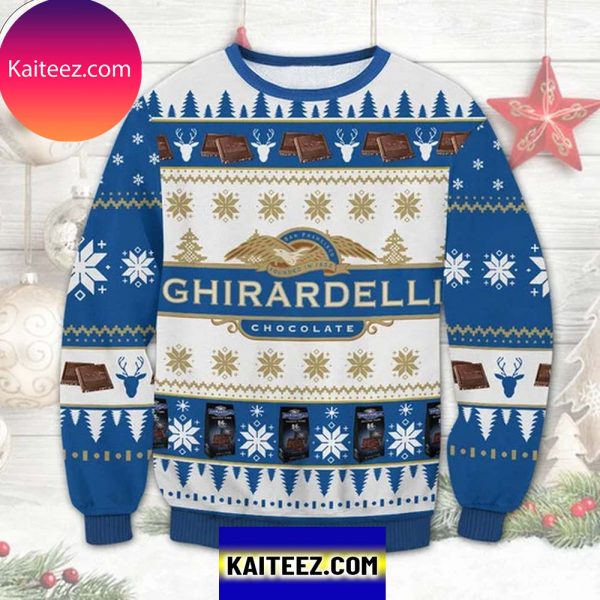 Ghirardelli Chocolate Company 3D Christmas Ugly Sweater