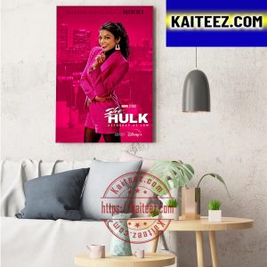 Ginger Gonzaga Is Nikki Ramos In She Hulk Marvel Studios Art Decor Poster Canvas