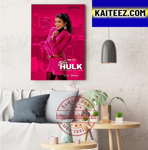Ginger Gonzaga Is Nikki Ramos In She Hulk Marvel Studios Art Decor Poster Canvas