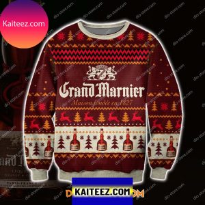 Grand Marnier Wine Ugly Christmas Sweater
