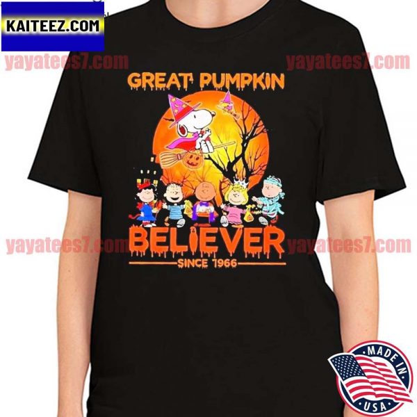 Great Pumpkin Believer Since 1966 Snoopy Dog Halloween Pumpkins T-Shirt