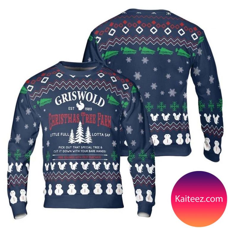 griswold christmas tree farm sweatshirt