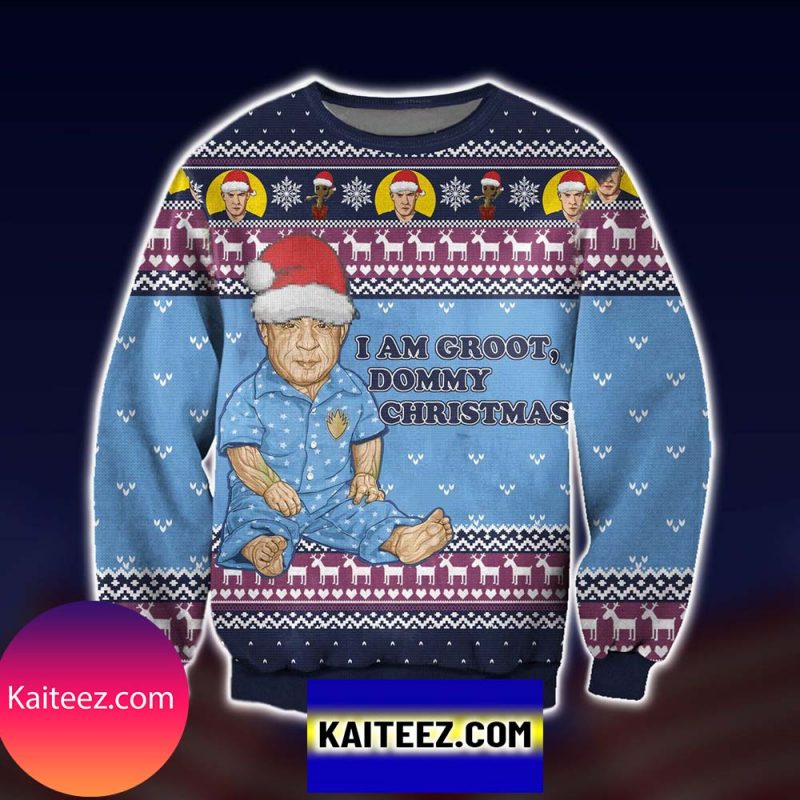 Groot X Vin Diesel Dommy Xmas Christmas Ugly Sweater Kaiteez