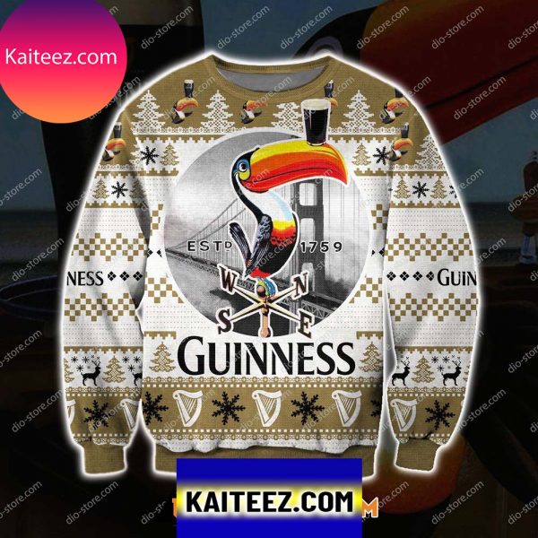 Guinness Beer 1759-toucan 3d All Over Print Christmas Ugly Sweater