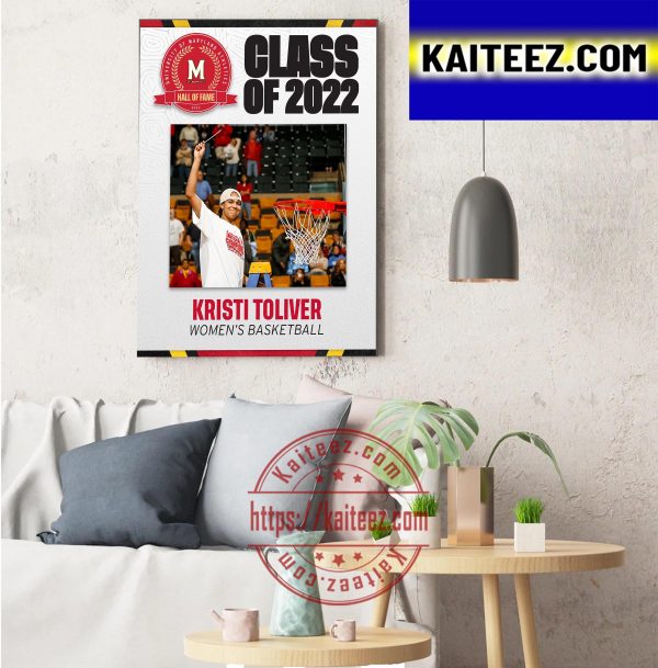 Hall Of Fame Class Of 2022 Kristi Toliver Women Basketball Decorations Poster Canvas