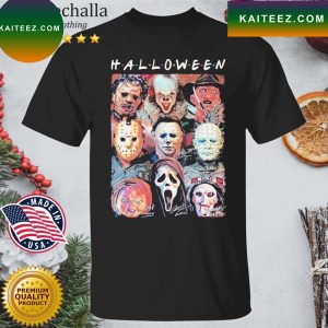 Halloween Horror Movies Characters Signatures T-shirt