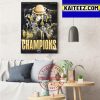 Hamilton Honey Badgers Are Your 2022 CEBL Champions Art Decor Poster Canvas