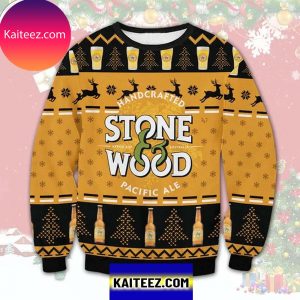 Handcraft Stone Wood Pacific Ale 3D Christmas Ugly Sweater