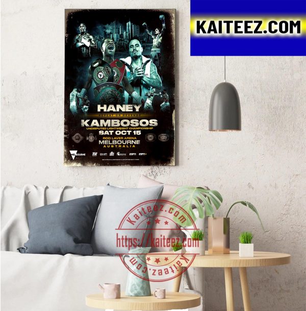 Haney vs Kambosos Repeat Or Revenge In Undisputed Lightweight Championship ArtDecor Poster Canvas