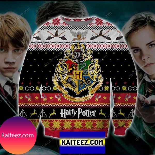 Harry Potter Knitting Pattern 3d Print Christmas Ugly Sweater