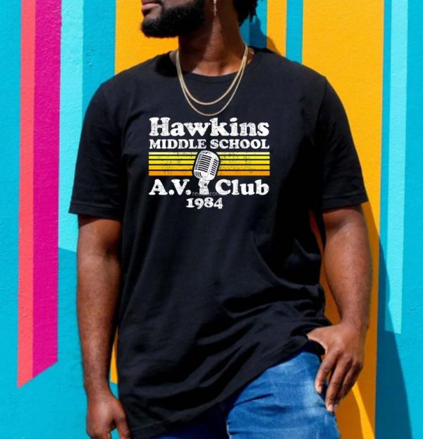 Hawkins Middle School AV Club 1984 T-shirt