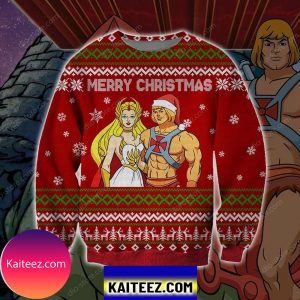 He-man &amp She-ra Knitting Pattern 3d Print Christmas Ugly Sweater