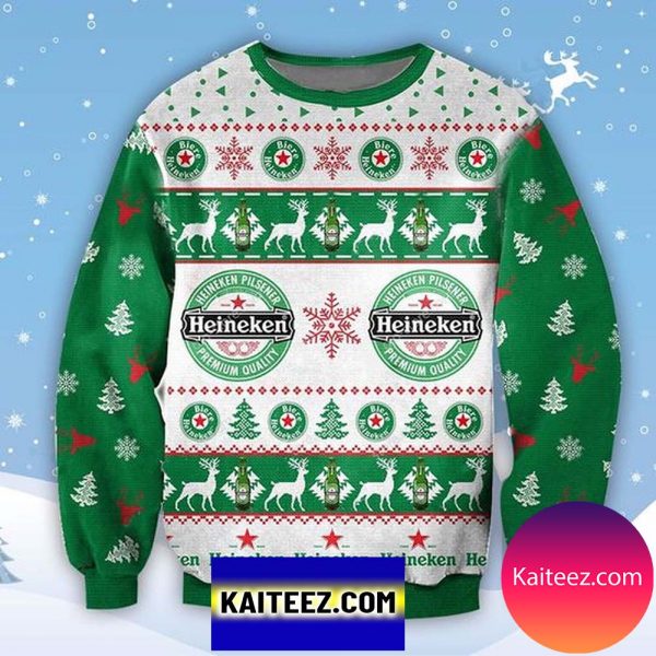 Heineken Beer 3D Christmas Ugly Sweater