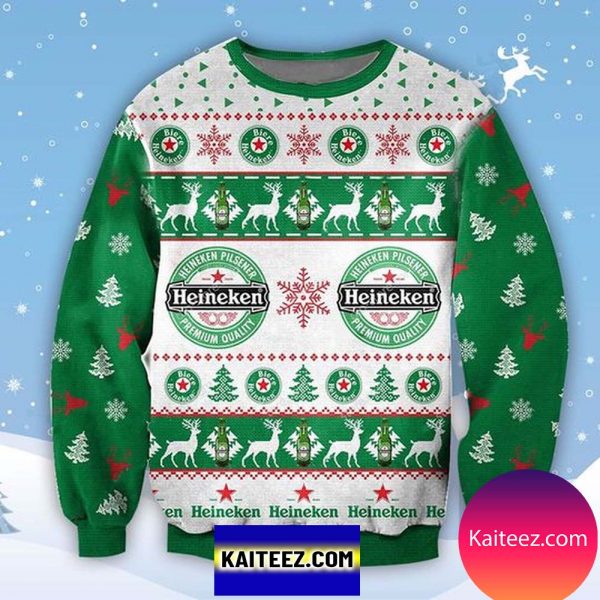 Heineken Beer 3D Christmas Ugly Sweater