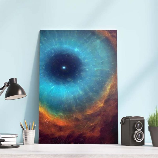 Helix Nebula Eye in the Space Poster Canvas