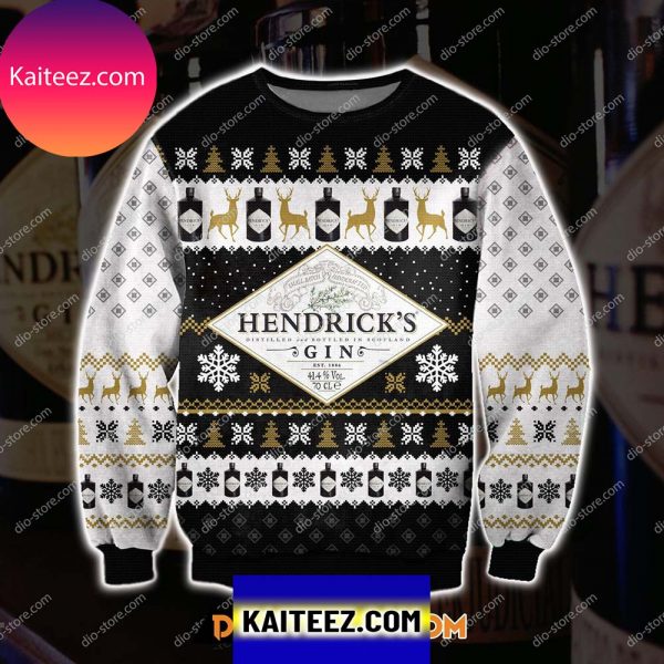 Hendrick’s Gin Wine Knitting Pattern Christmas Ugly Sweater