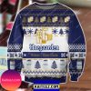 Hoegaarden White Knitting Pattern 3d Print Christmas Ugly Sweater
