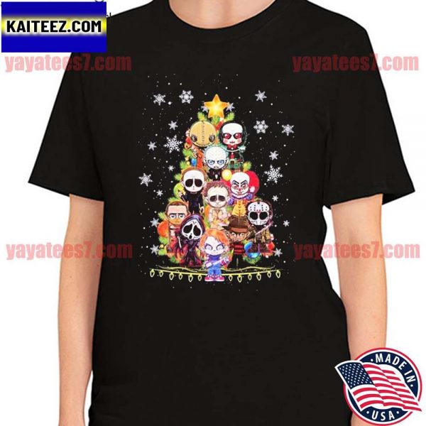 Horror Characters Christmas Tree T-Shirt