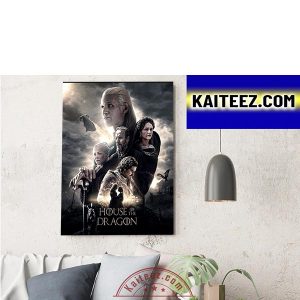 House Of The Dragon Poster Movie Episode 2 Decorations Poster Canvas