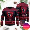 Houston Texans Disney Donald Duck Mickey Mouse Goofy Personalized Christmas Ugly Sweater