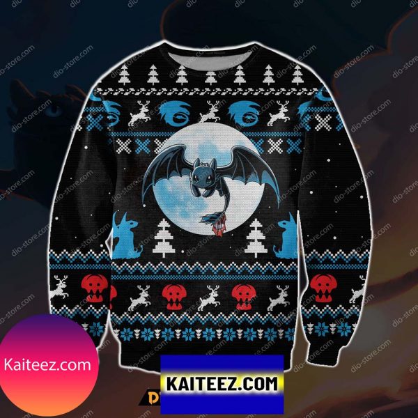 How To Train Your Dragon 3d Print Christmas Ugly Sweater
