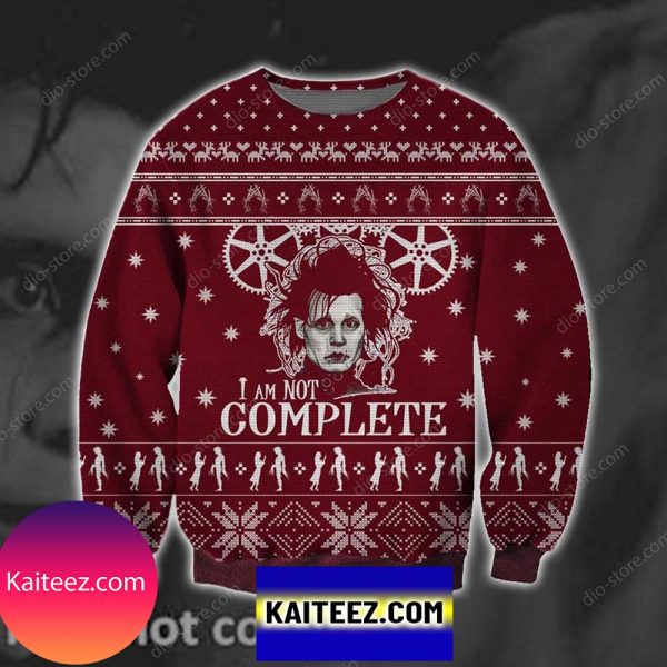I Am Not Complete Knitting Pattern 3d Print Christmas Ugly Sweater