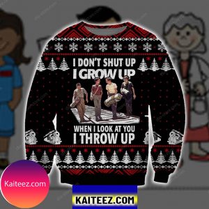 I Grow Up I Throw Up 3d Print Ugly Christmas Ugly Sweater