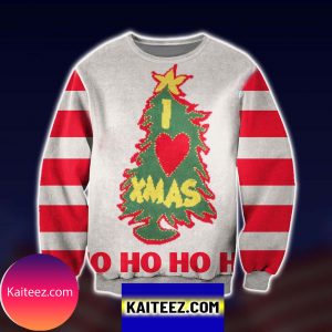 I Love Xmas Hohoho Christmas Ugly Sweater