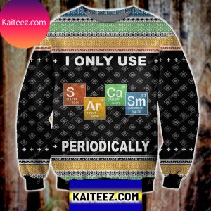 I Only Use Sarcasm Periodically 3d Print Christmas Ugly Sweater