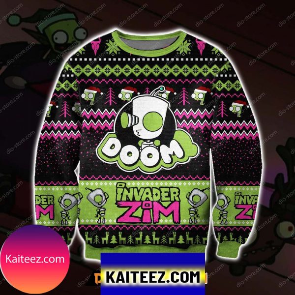 Invader Zim 3d Print  Christmas Ugly Sweater